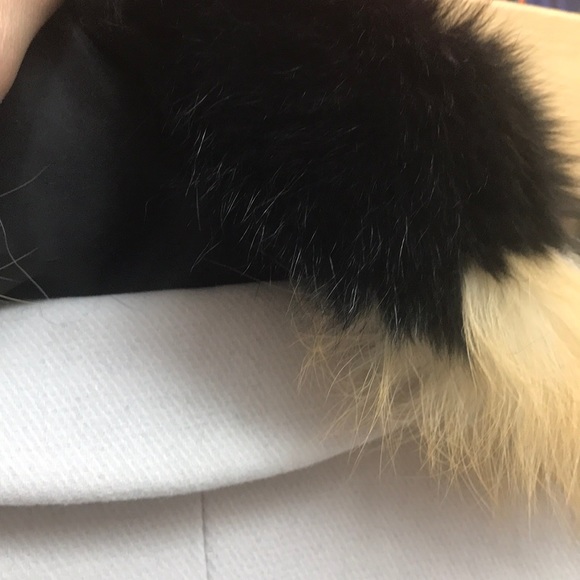 1 Madison Fox Fur Wool-Blend Coat - Picture 8 of 16